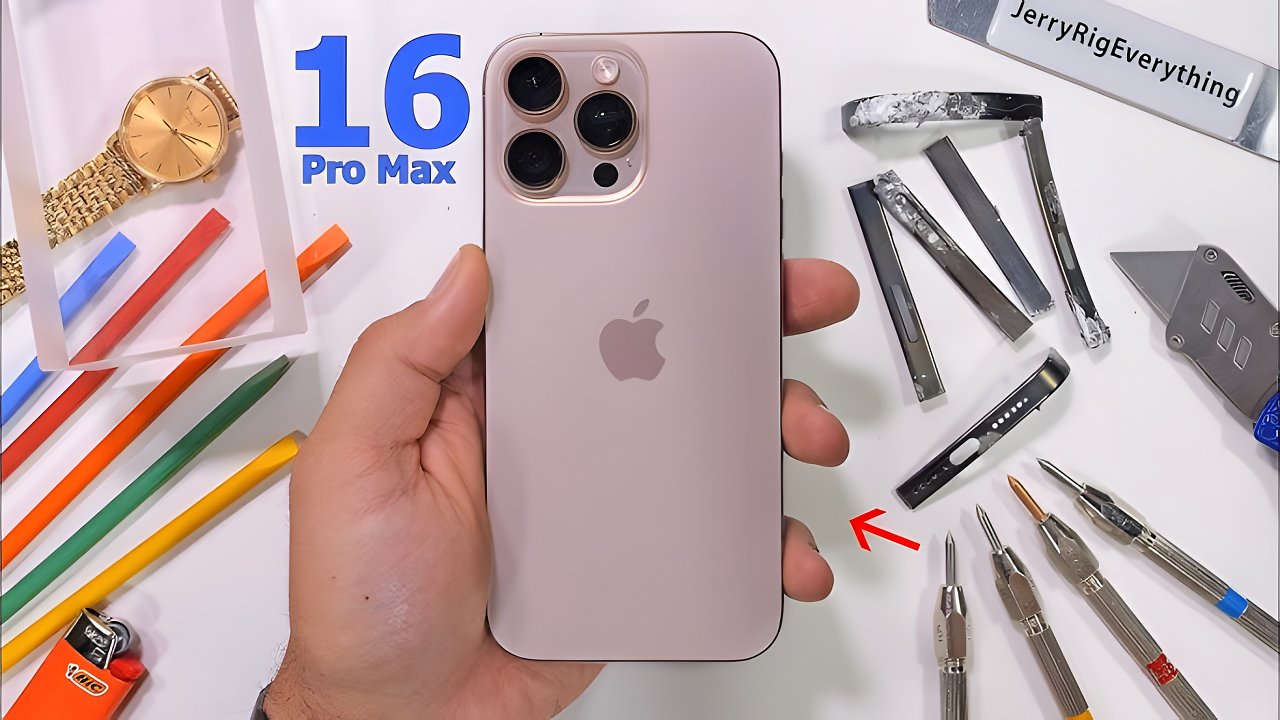 [23/09/2024] iPhone 16 Pro Max: Neues Apple-Flaggschiff besteht den Biege-Test von JerryRigEverything