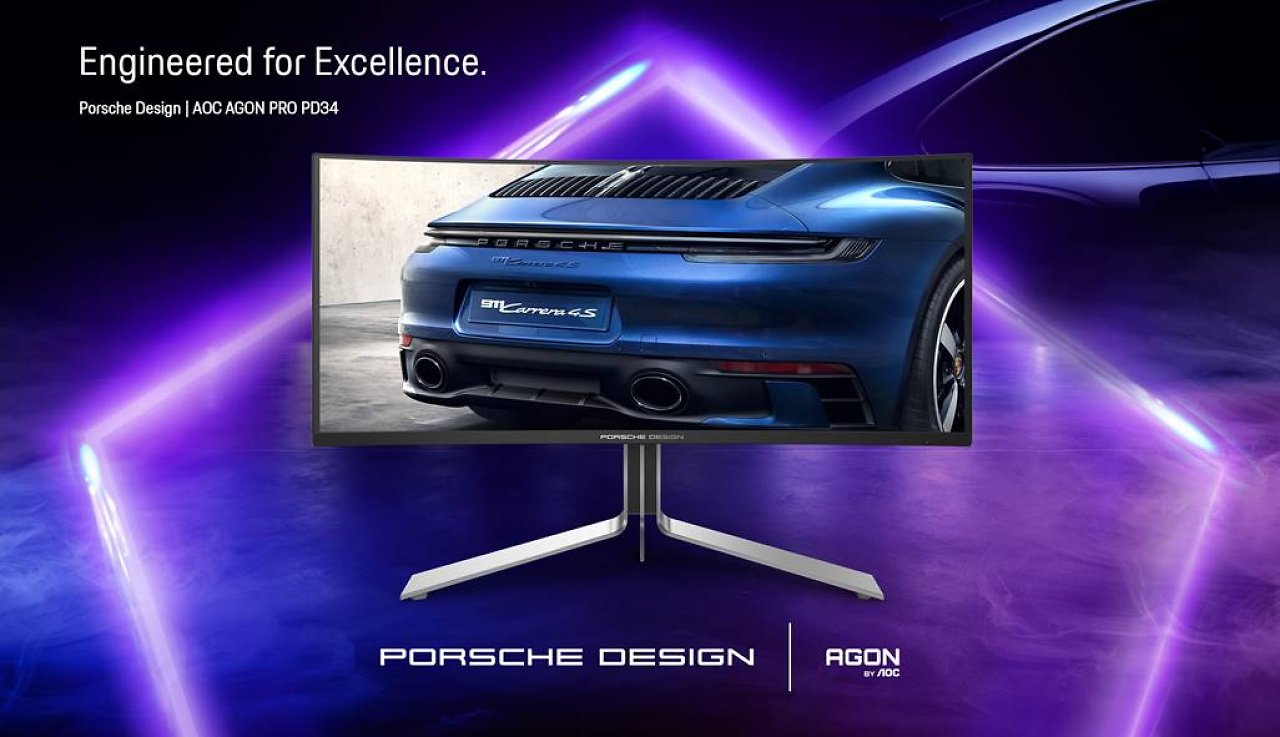 [18/09/2024] QD-OLED mit 1800R: Porsche & AOC mit neuem Gaming-Monitor