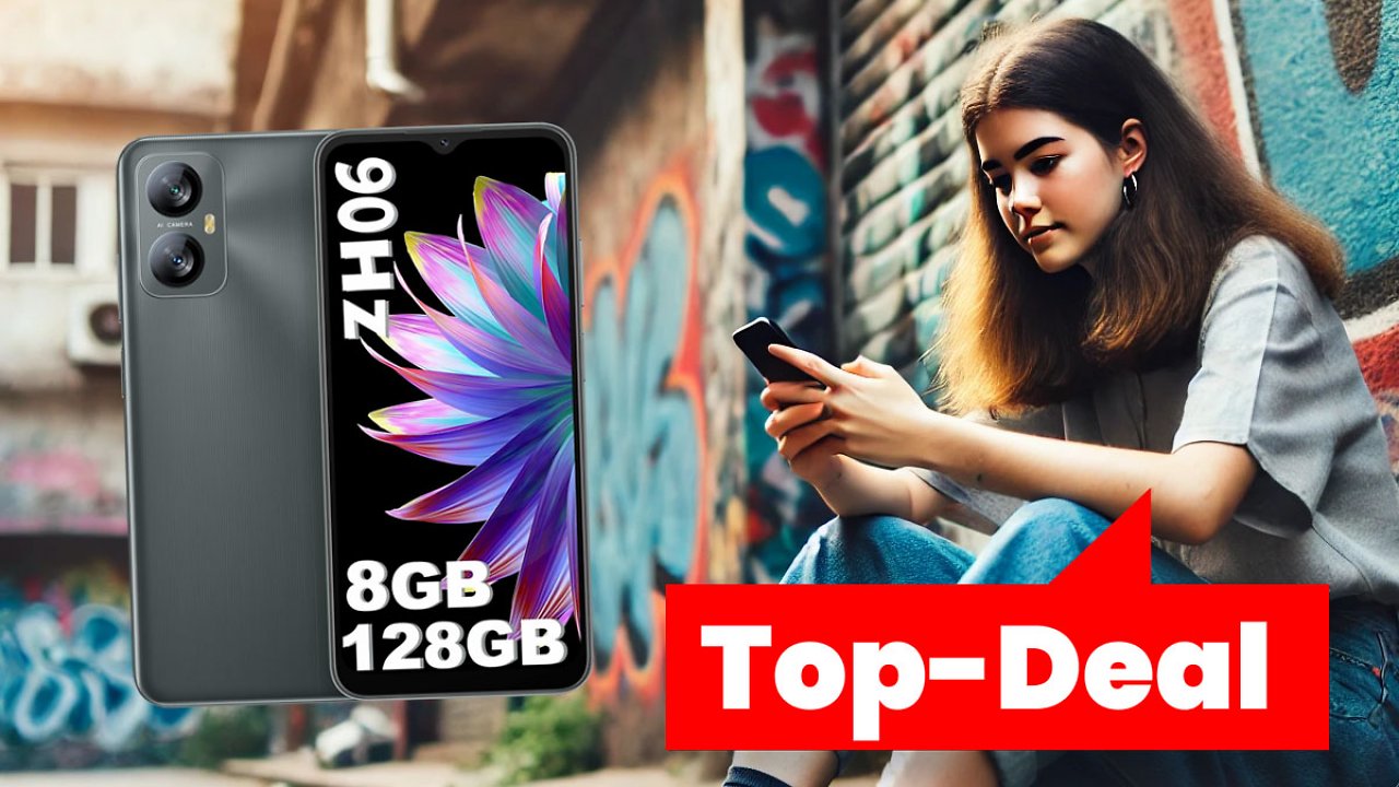 Deal: Größer als iPhone 16, kostet aber 850€ weniger - Android-Smartphone mit 6,5 Zoll & 128 GB für 90€
