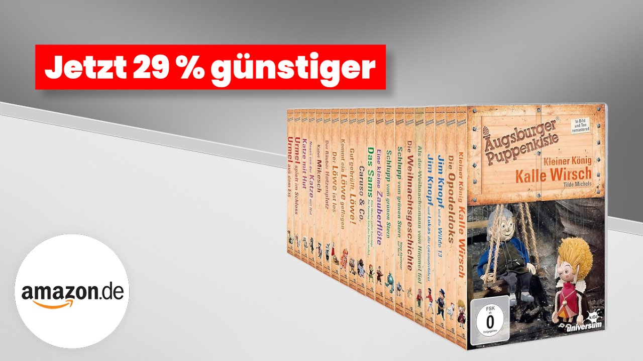 [23/10/2024] Augsburger Puppenkiste: Die ultimative Edition mit 21 Geschichten - Die Highlights des berühmten Puppentheaters – Sam, Jim Knopf, Urmel, Löwe, Kalle Wirsch, Katze mit Hut und mehr