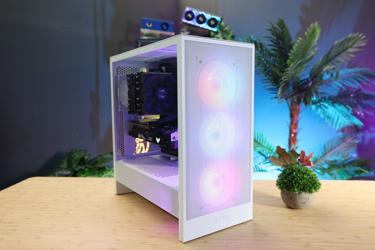 [08/10/2024] Wie performt der kompakte Gehäuse-Hingucker? NZXT H5 Flow RGB (2024) für 130 Euro im Test