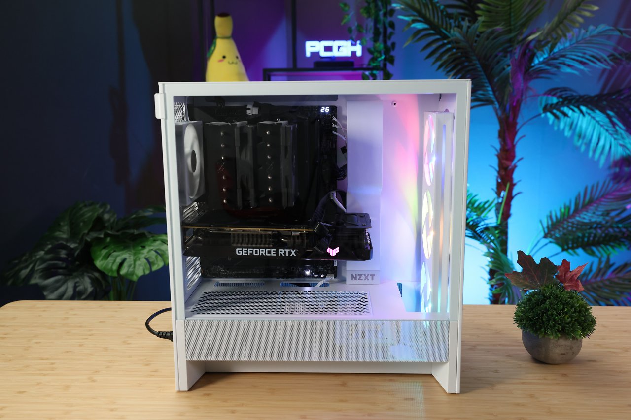 [08/10/2024] Wie performt der kompakte Gehäuse-Hingucker? NZXT H5 Flow RGB (2024) für 130 Euro im Test