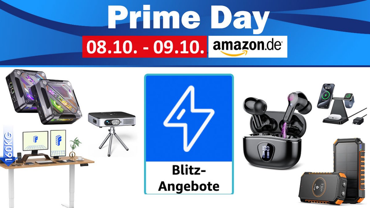 Prime Day Blitzangebote: Rabatte bis zu 80% - diese Deals sollte man nicht verpassen