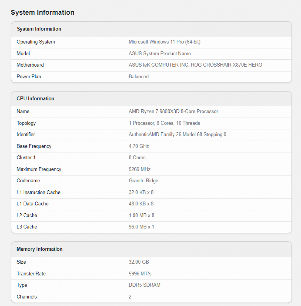 [28/10/2024] Geekbench