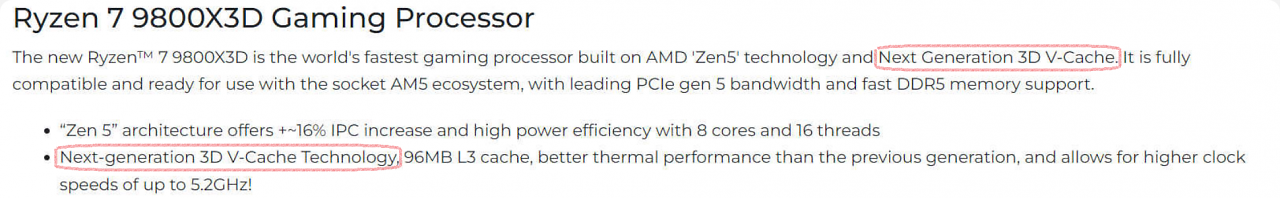 [24/10/2024] 3D V-Cache