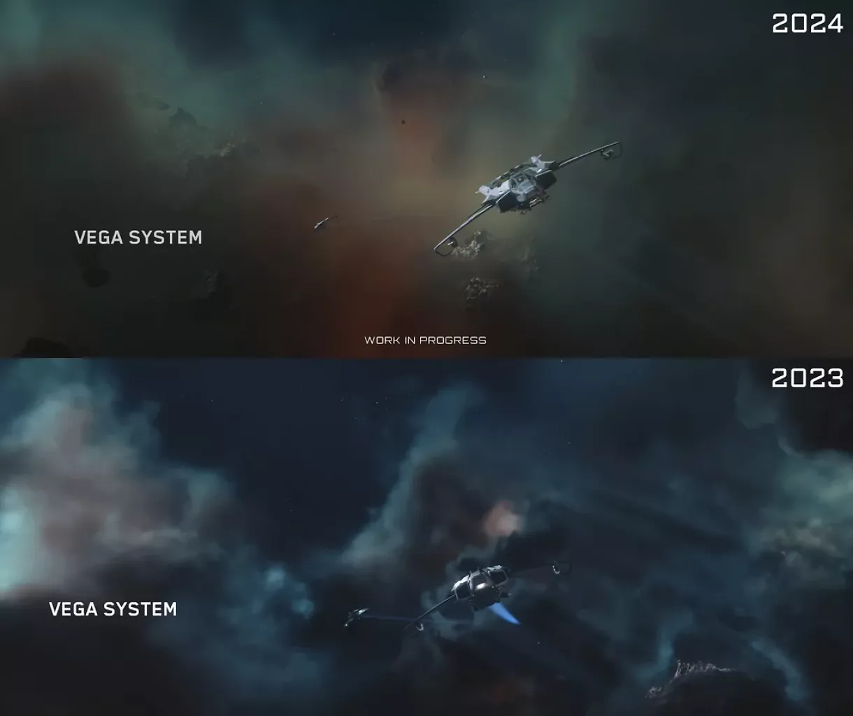 [20/10/2024] Star Citizen Squadron 42: User diskutieren über Grafikvergleich 2024 zu 2023 (1)