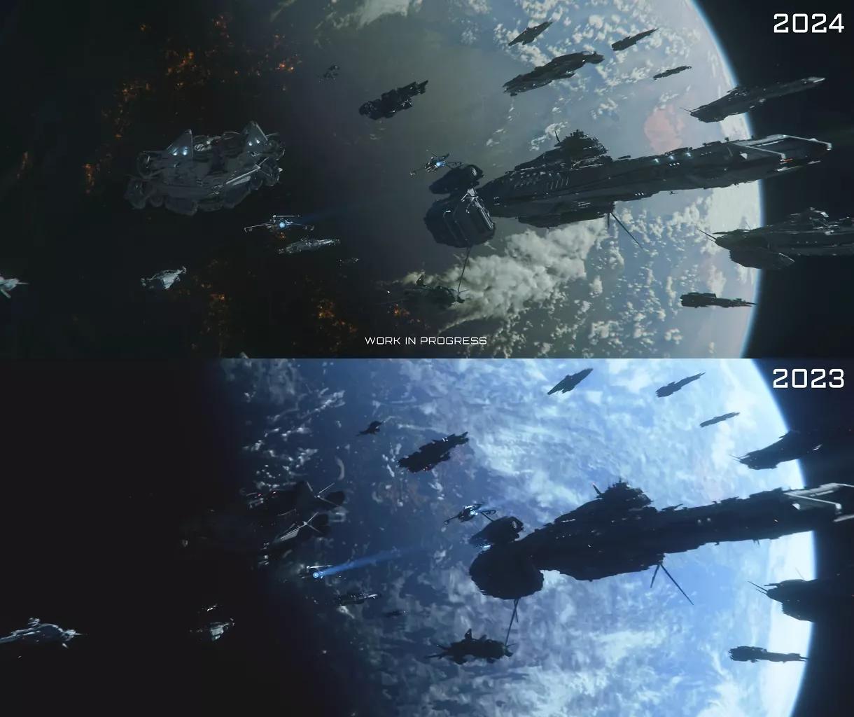 [20/10/2024] Star Citizen Squadron 42: User diskutieren über Grafikvergleich 2024 zu 2023 (5)