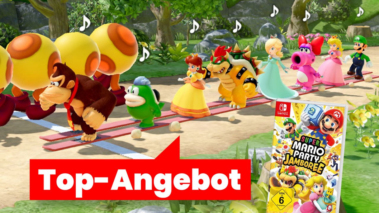 Super Mario Party Jamboree kurz vor Release im Mega-Deal - Amazon-Bestseller Nr. 1