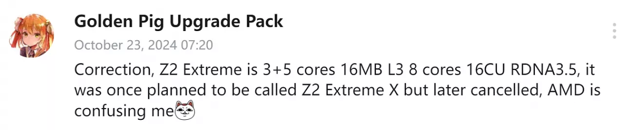 [23/10/2024] Ryzen Z2 Extreme