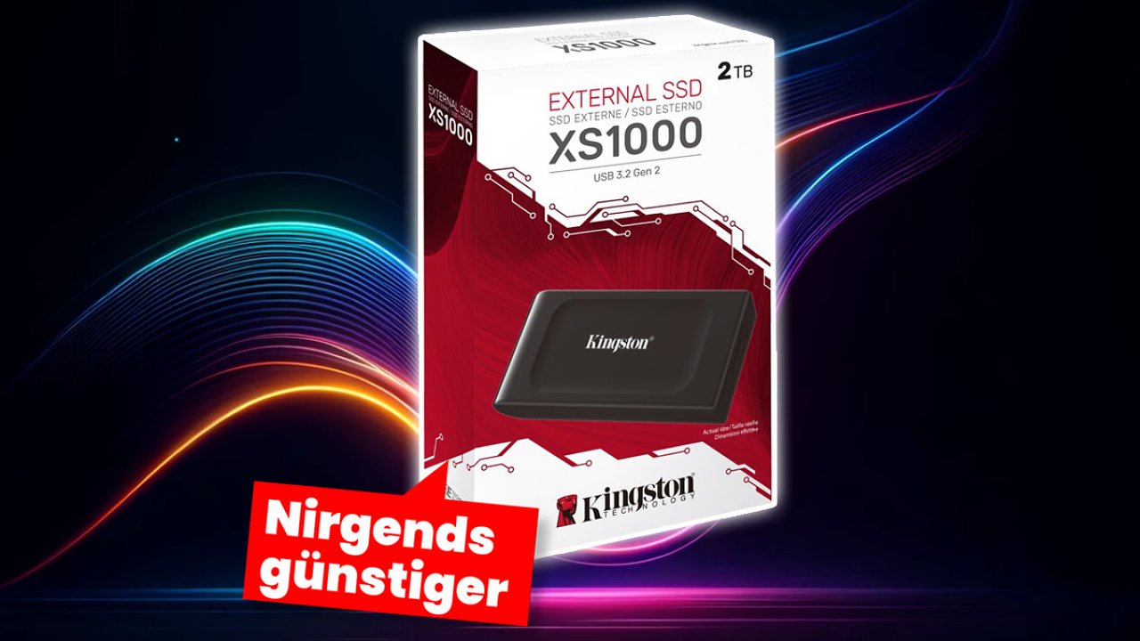 [17/10/2024] Preisbrecher von Kingston - dieser Zwerg ist die günstigste externe SSD mit 2 TB
