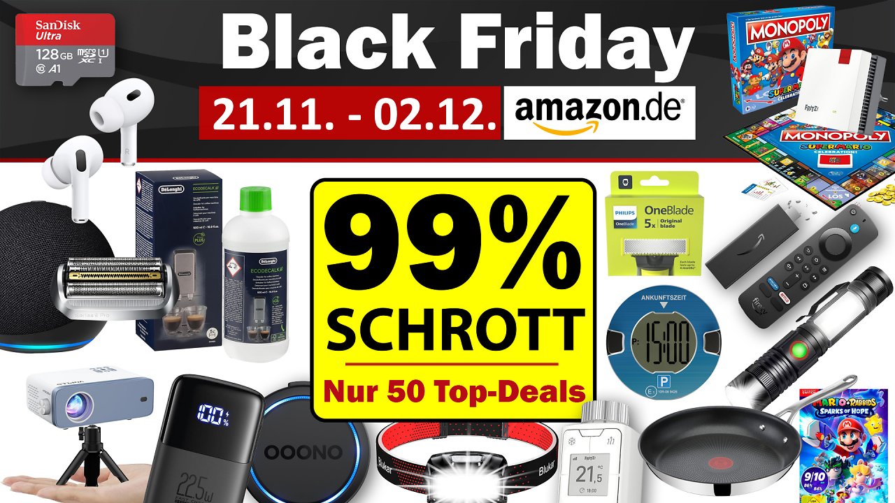[26/11/2024] Während der Amazon Black Friday Woche gibt es auch viel Schrott!