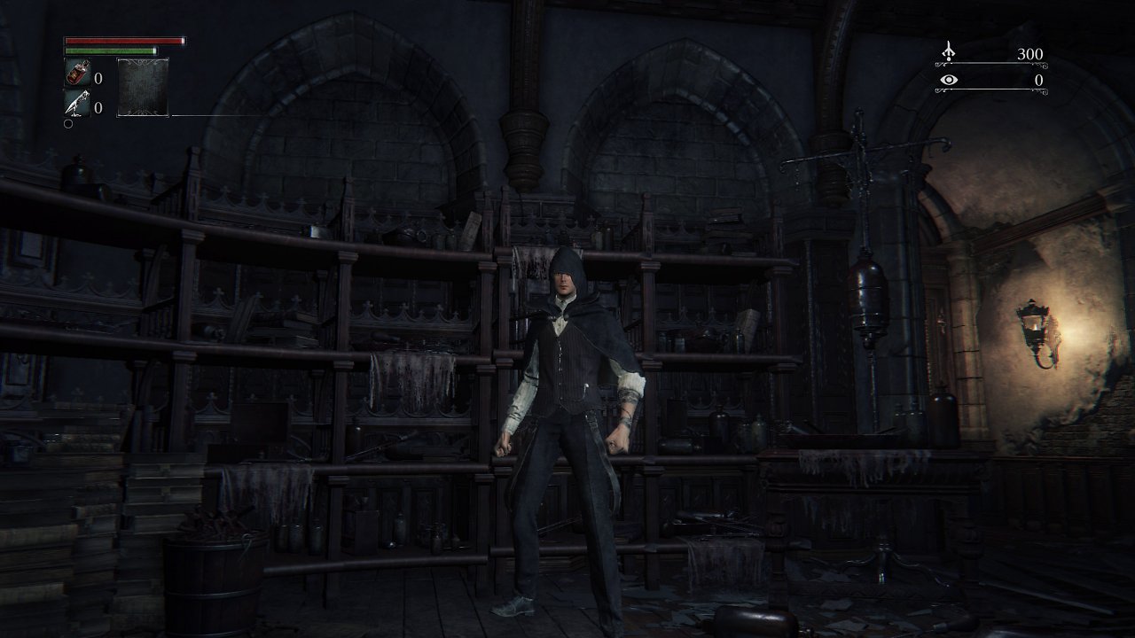 Bloodborne als PS4-Beispiel. Hier mit der Standard-PS5.