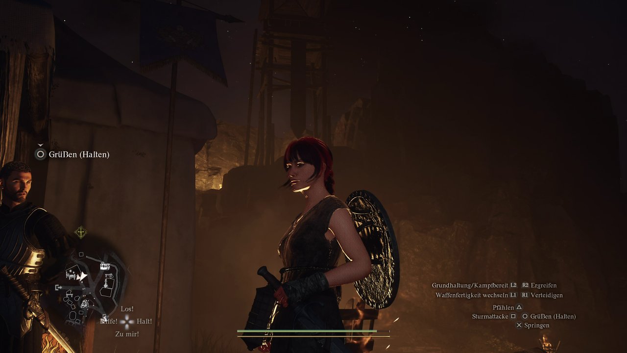 Selbstverschattungsartefakte bei Dragon’s Dogma 2: PSSR (Ausgeglichen).