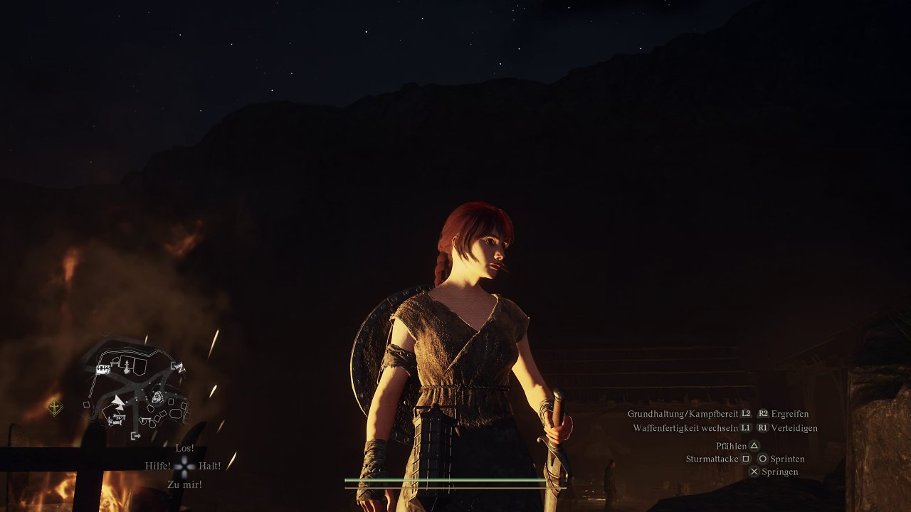 Selbstverschattungsartefakte bei Dragon’s Dogma 2: PSSR (Ausgeglichen).