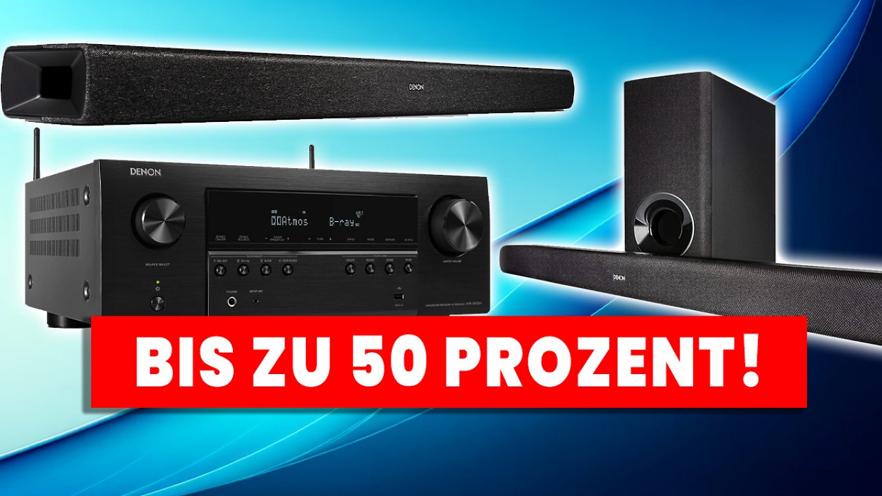 [21/11/2024] Denon stürmt Black Friday: Ab 129 Euro für 7.2-AV-Receiver und Soundbars im Angebot