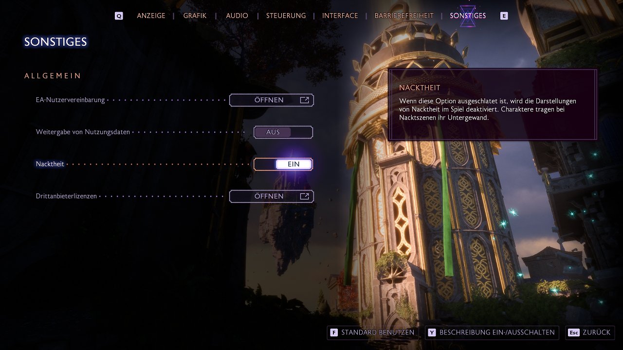 Dragon Age The Veilguard - Menu - 11 - Sonstiges