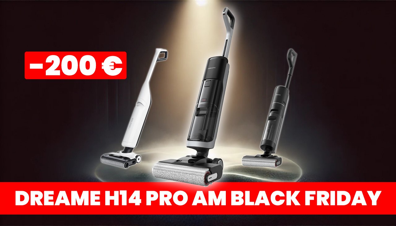 [22/11/2024] Bester Wischsauger noch nie so günstig: Dreame H14 Pro Nass- und Trockensauger mit 200 € Rabatt am Black Friday