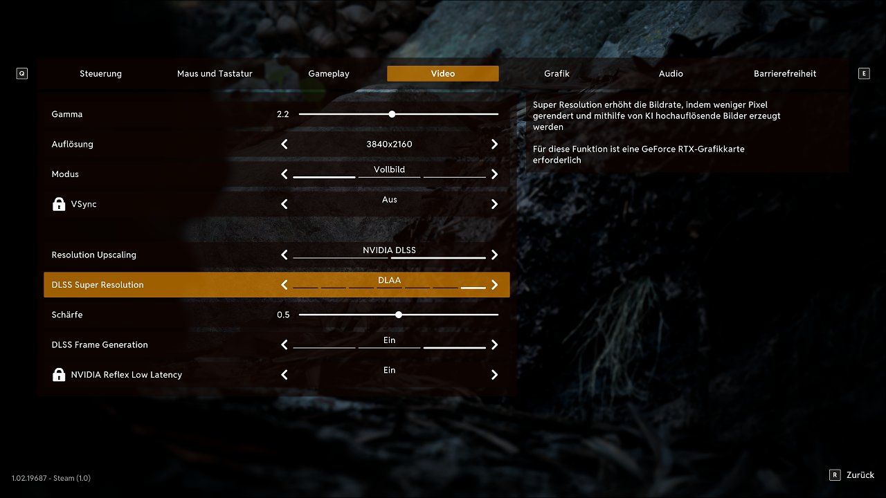 Empire of the Ants: Graphics Options - DLAA &amp; Nvidia Frame Generation