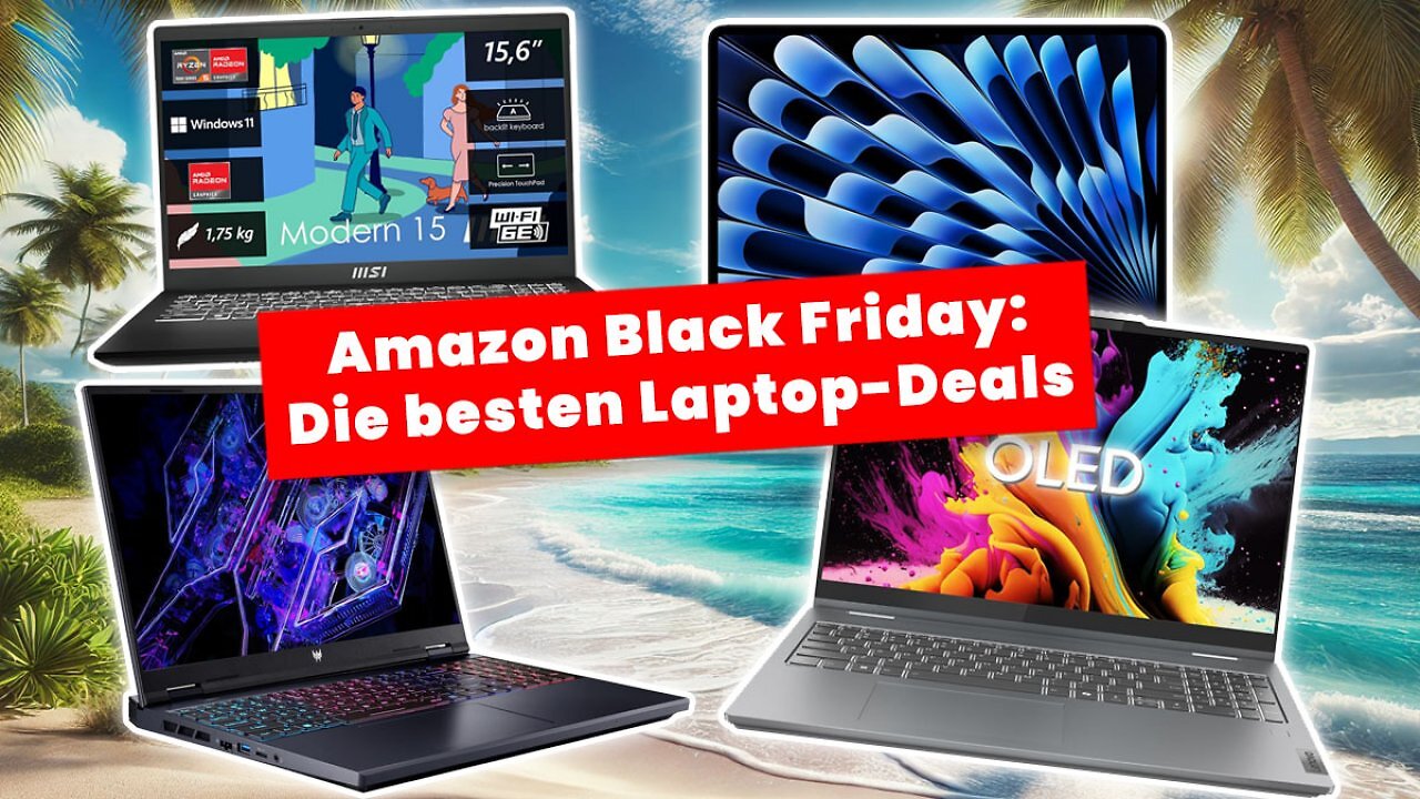 [29/11/2024] Ob Apple MacBook Air oder Gaming-Laptop: Amazon wirft mit Rabatten um sich (Black Friday)