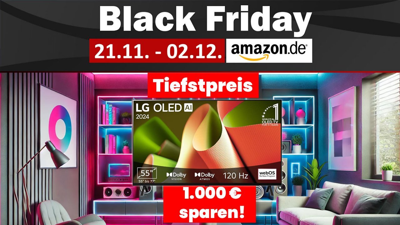 [27/11/2024] LG OLED B4 TV Deal zum Black Friday Day