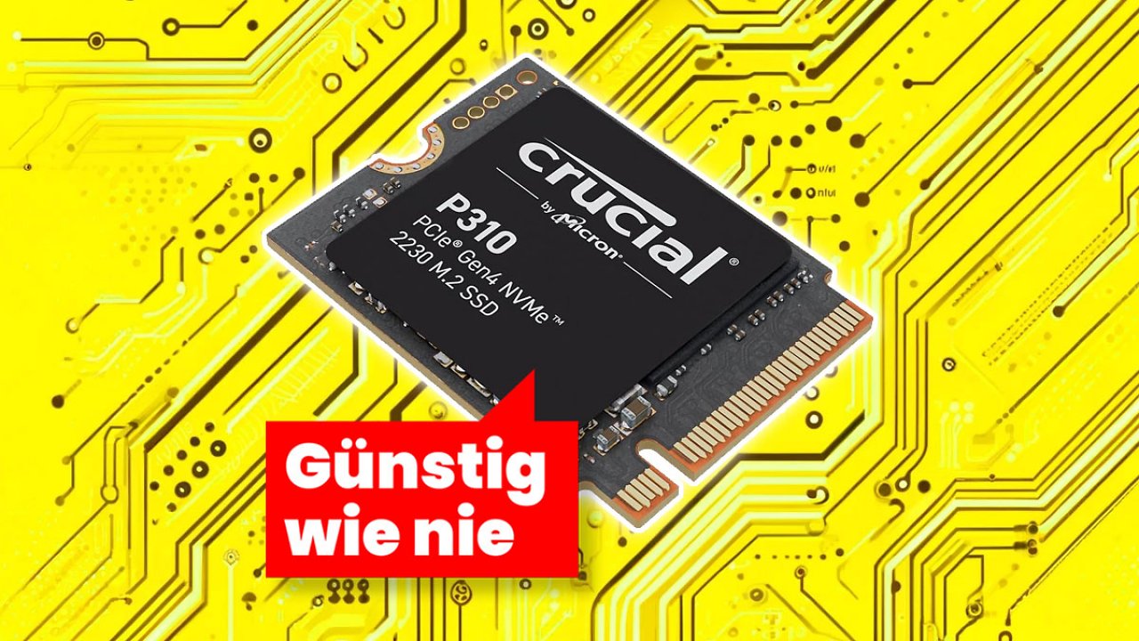 [26/11/2024] Bester SSD-Deal für Steam Deck, ROG Ally & Co.? Crucial P310 1 TB beim Black Friday