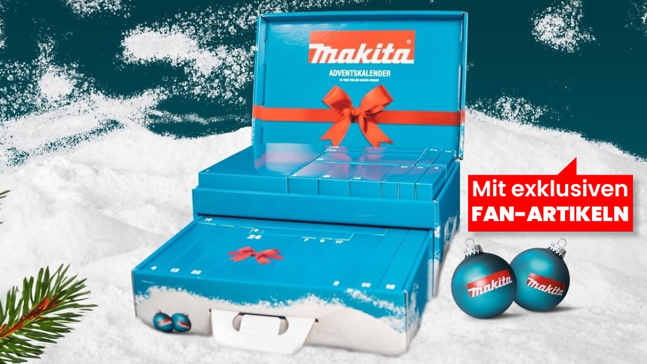 Geschenktipp für Heimwerker-Kings: Makita Adventskalender 2024 - 79-teiliges Werkzeug- und Zubehör-Set