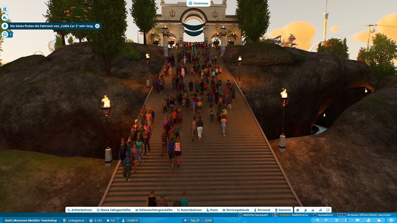 Planet Coaster 2 Raytracing GI an on 3