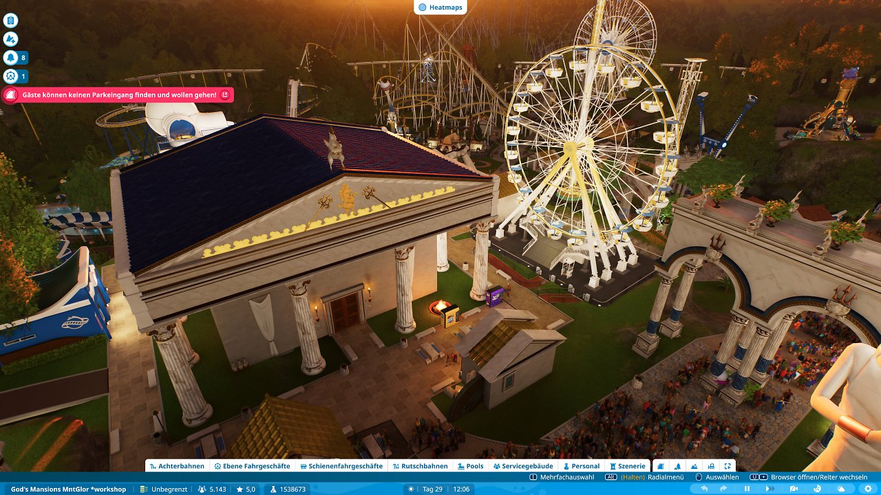 Planet Coaster 2 Raytracing GI an on 4