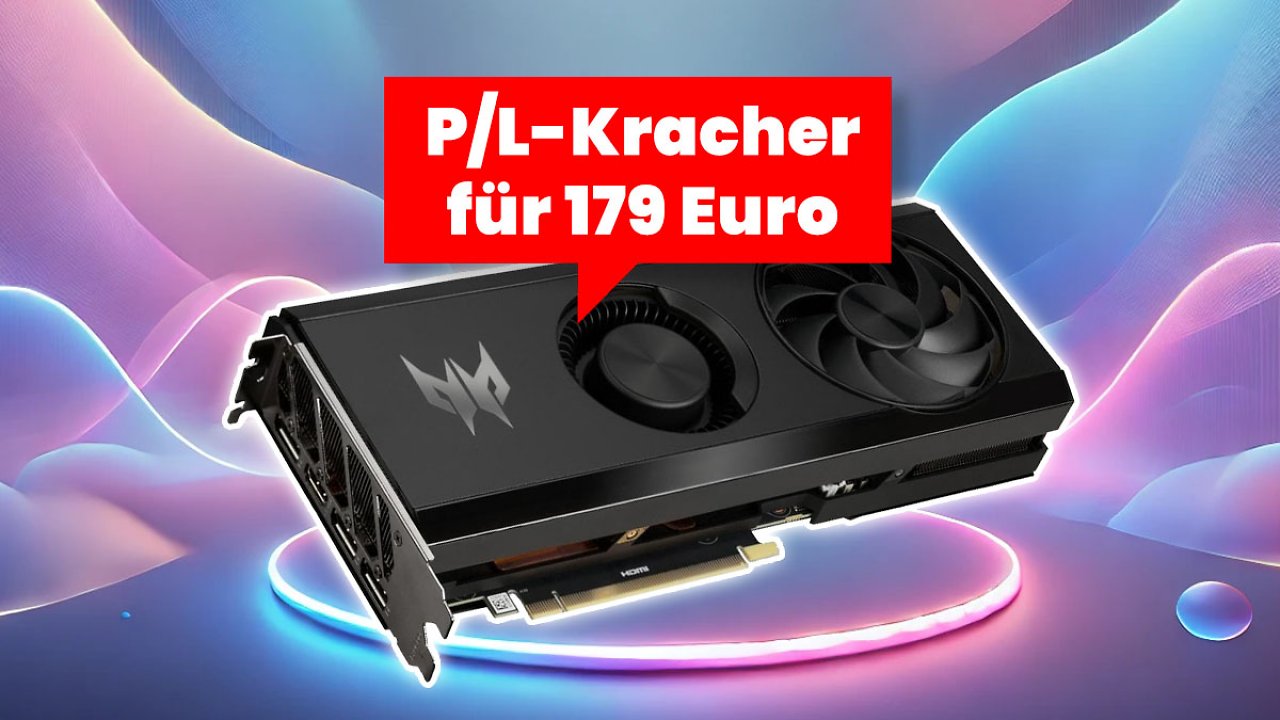 [20/11/2024] Wer möglichst viel Raytracing-Leistung für 179 Euro möchte, wird diese Karte lieben