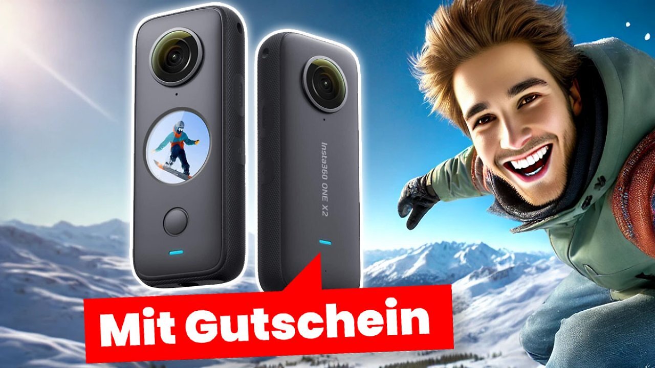 [03/12/2024] Noch kurz 49 % Rabatt mit Gutschein: Insta360 One X2 zum besten Preis bei Amazon