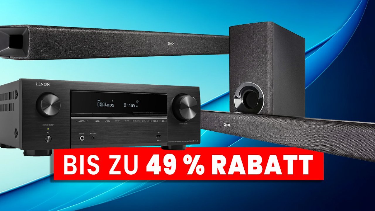 [11/12/2024] Deal: Amazon räumt die Lager: Bis zu 49 % Rabatt auf Denon Soundbars für das Heimkino