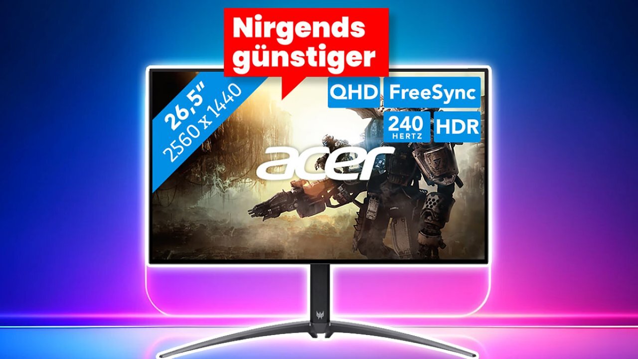 [19/12/2024] Beim günstigsten Gaming-OLED lockt ein neuer Tiefpreis (27 Zoll, WQHD, 240 Hz)
