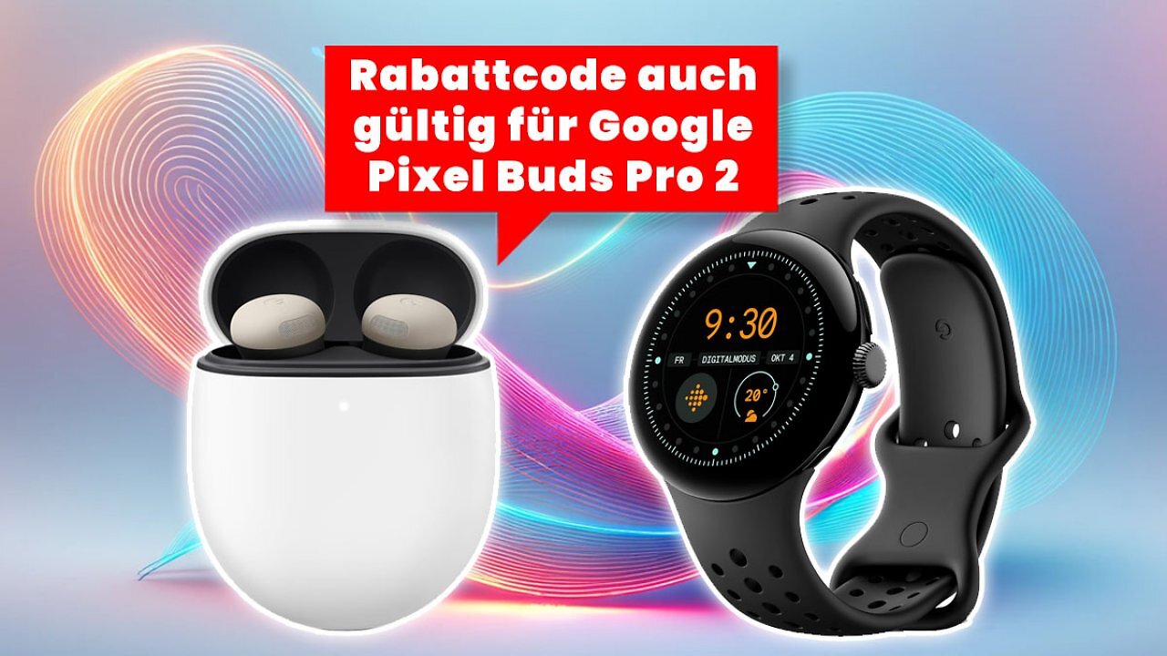 [31/12/2024] Nur noch heute 50-Euro-Rabattcode für stark reduzierte Google Pixel Watch 3