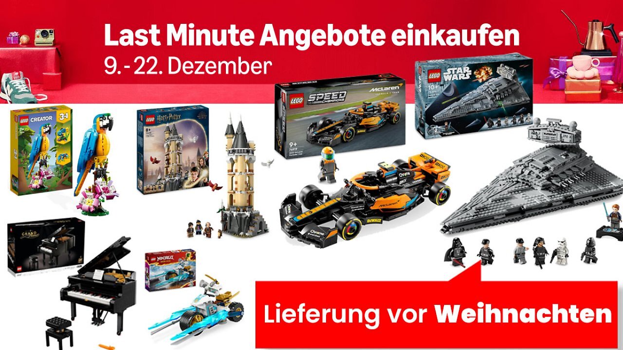 Amazon kegelt Lego-Deals mit Rabatten raus: Geschenk-Tipps ab 5,99€ - "kommt noch vor Weihnachten an"