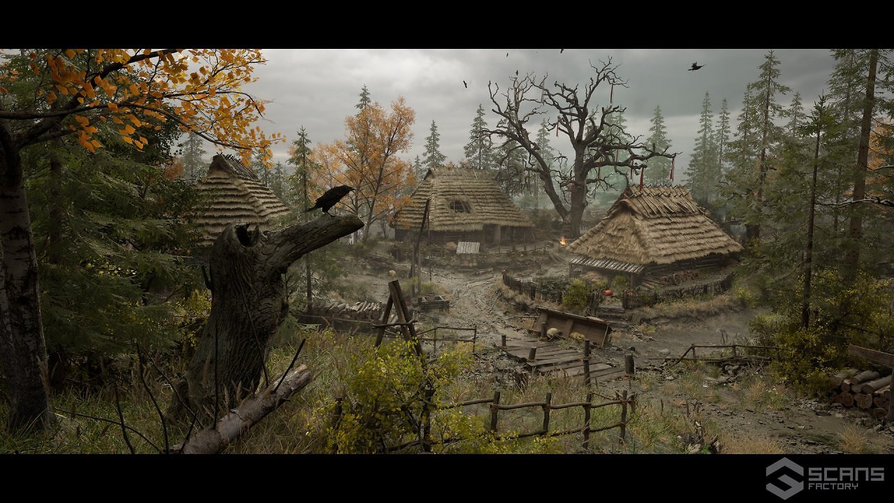 [05/12/2024] Medieval Village - Slavic Huts Environment (1)