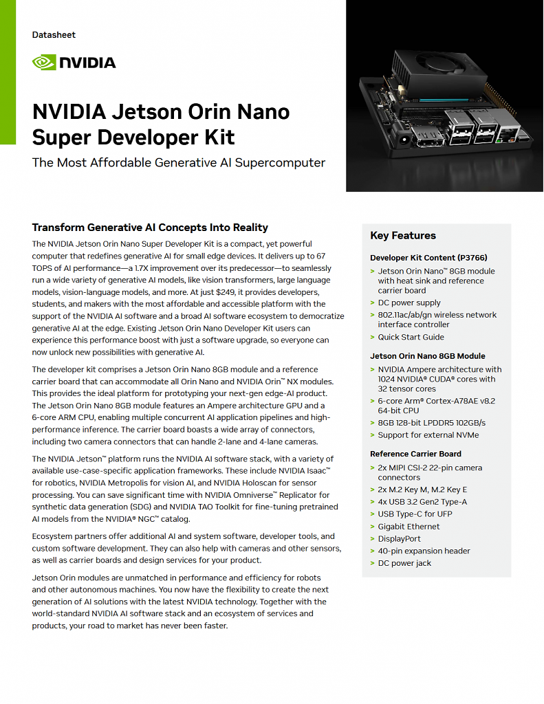 [18/12/2024] Nvidia Jetson Orin Nano