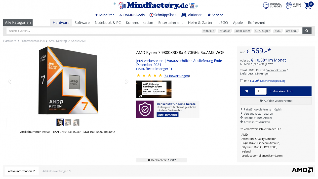 [16/12/2024] 9800X3D