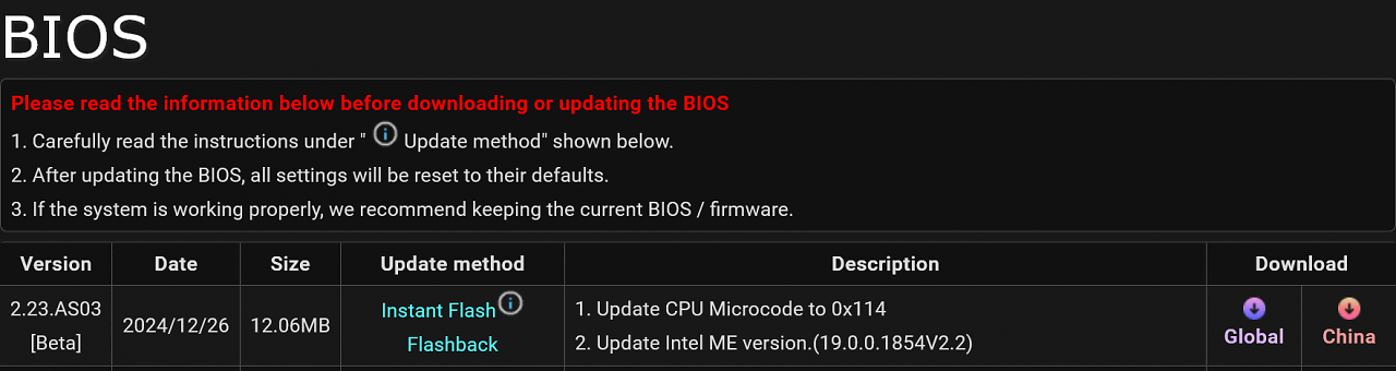 [31/12/2024] BIOS