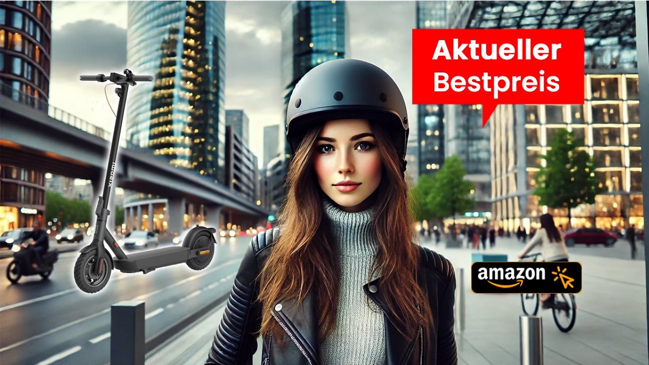 [11/12/2024] Xiaomi Electric Scooter 4 Serie (DE) Faltbarer E-Scooter mit Straßenzulassung und max. 20km/h – bis zu 60km Reichweite, Duales Bremssystem, LED-Display & App-Einstellungen. Amazon Angebot