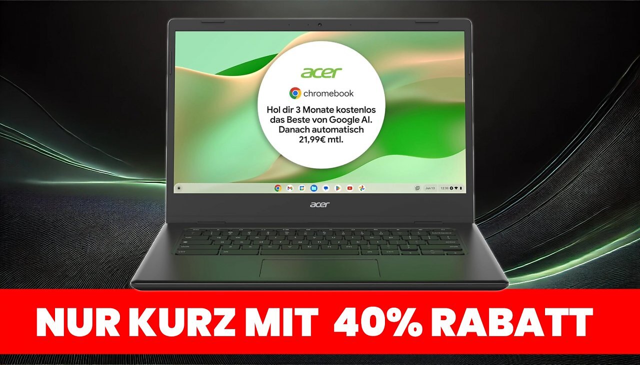 [16/12/2024] Fast vergriffen: 40 % Rabatt auf Acer Chromebook 314 - Lieferung vor Weihnachten