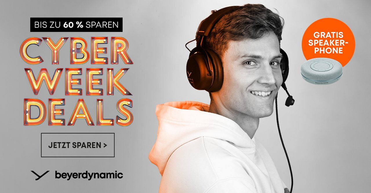 [02/12/2024] Cyber Week Deals bei beyerdynamic: Bis zu 60% Rabatt - nur jetzt!