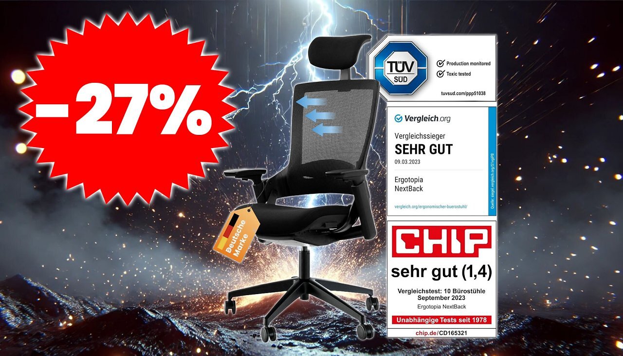[02/12/2024] Sollte man nicht verpassen: Einer der beliebtesten Bürostühle ist gerade stark reduziert