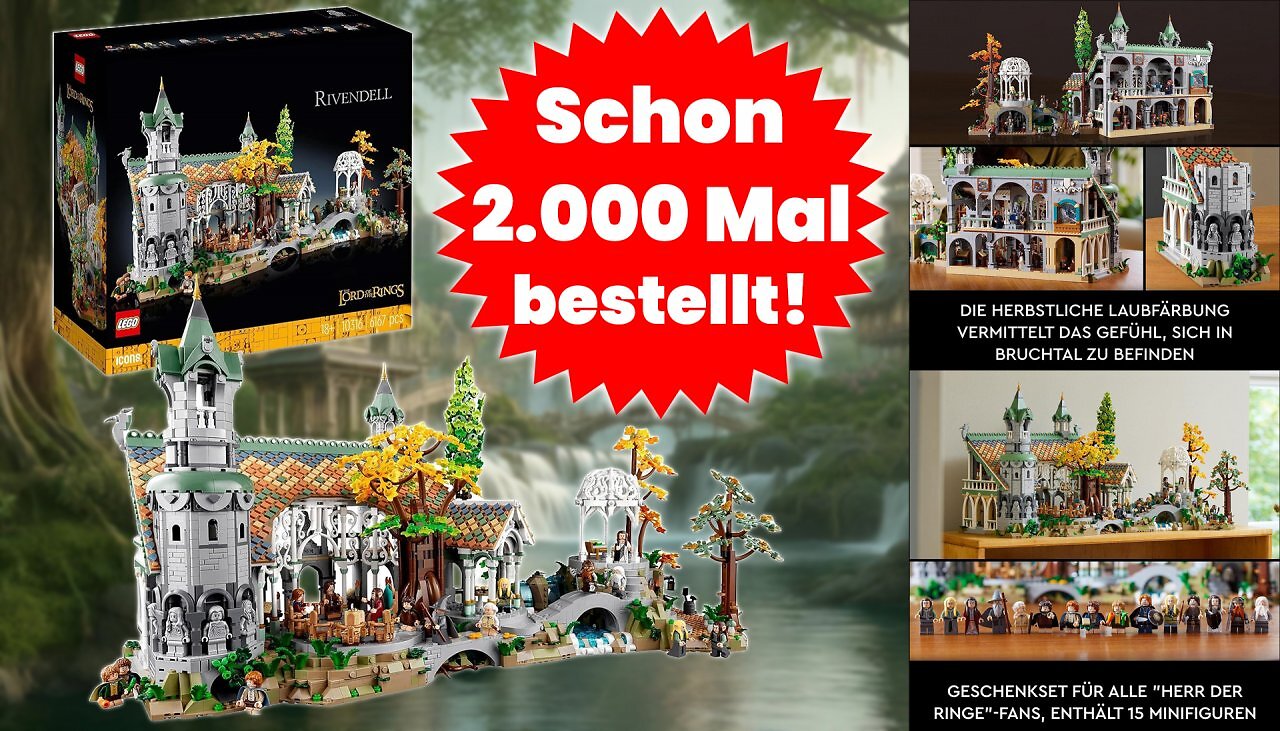 [12/12/2024] Lego-Mega-Deal: Herr der Ringe Bruchtal mit fast 100 € Rabatt - am häufigsten verschenkt, tausendfach bestellt
