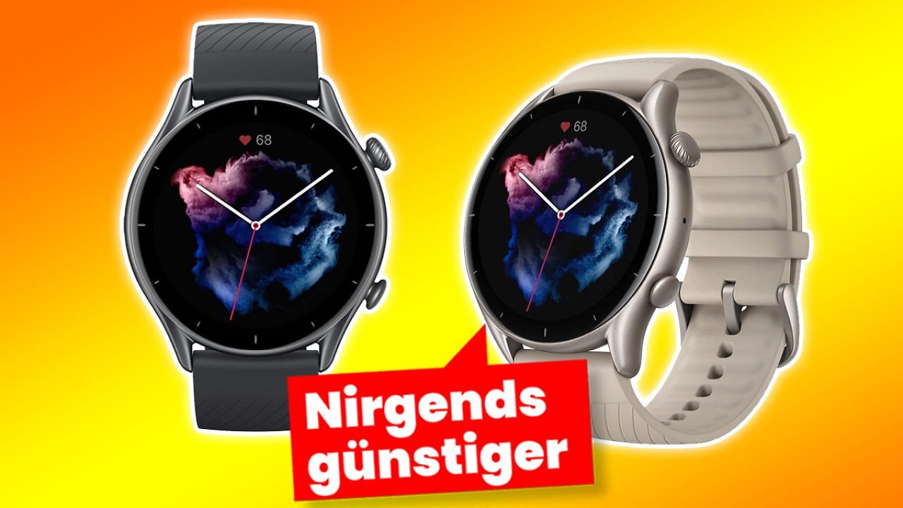 [08/01/2025] Amazfit GTR 3 dank Amazon-Gutschein konkurrenzlos günstig - aber nicht mehr lange