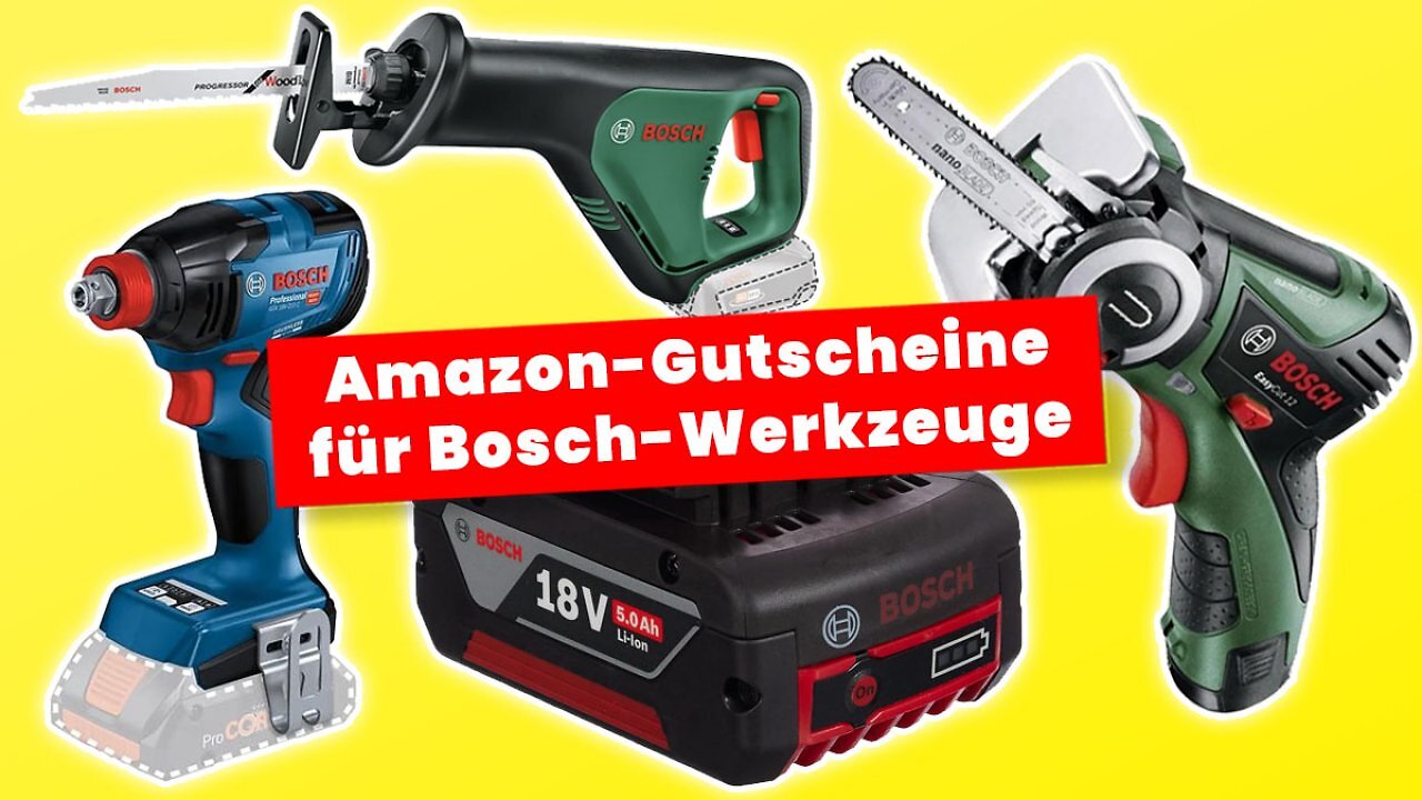 [15/01/2025] Amazon haut Bosch zum Bestpreis raus - Spar-Coupons für unzählige Werkzeuge