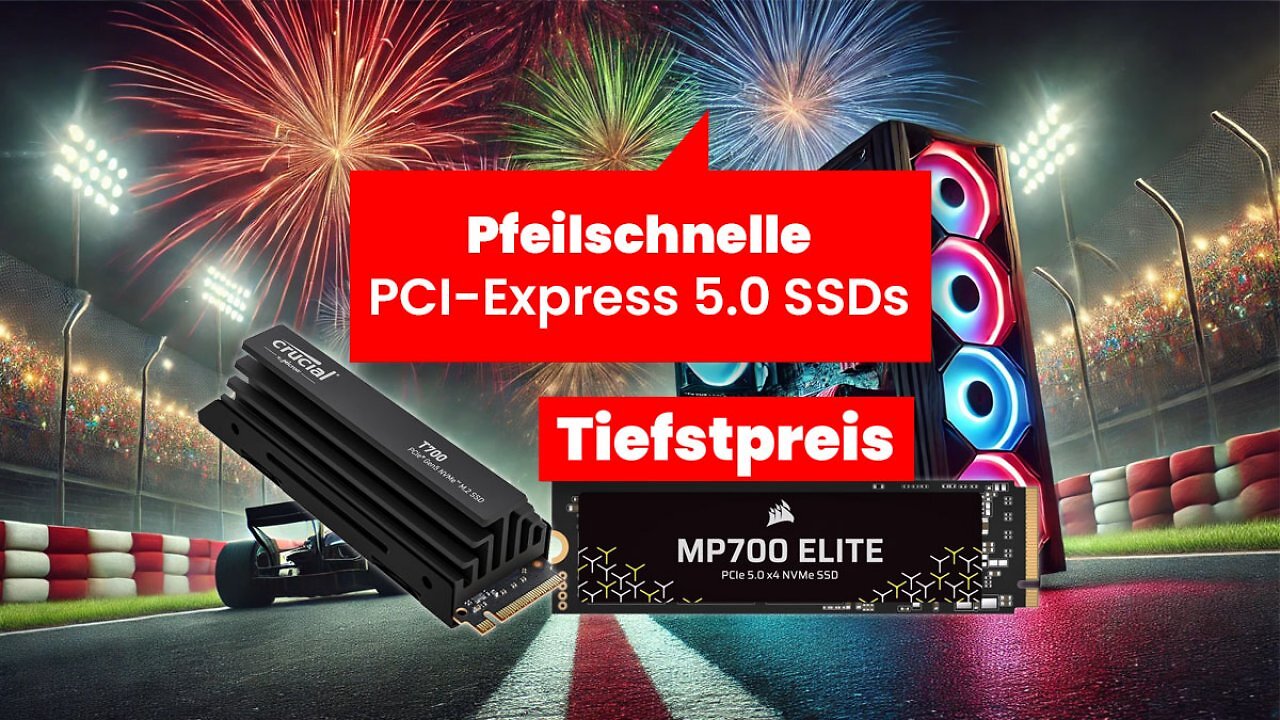 [03/01/2025] Crucial T700 und Corsair MP700 Elite SSD-Deals zum Start in 2025