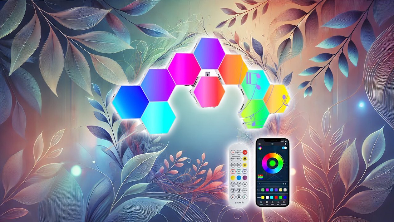 [30/01/2025] GIACOMO 10PCS LED Sechseck Gaming Wandleuchte, Hexagon RGB Panel, Smart Sechseck Wandleuchten Gaming Wand Licht App Steuerung Musik Sync,DIY Modular Geometry Assembly für Gamer Zimmer Room Decor [Energieklasse F] Amazon Angebot