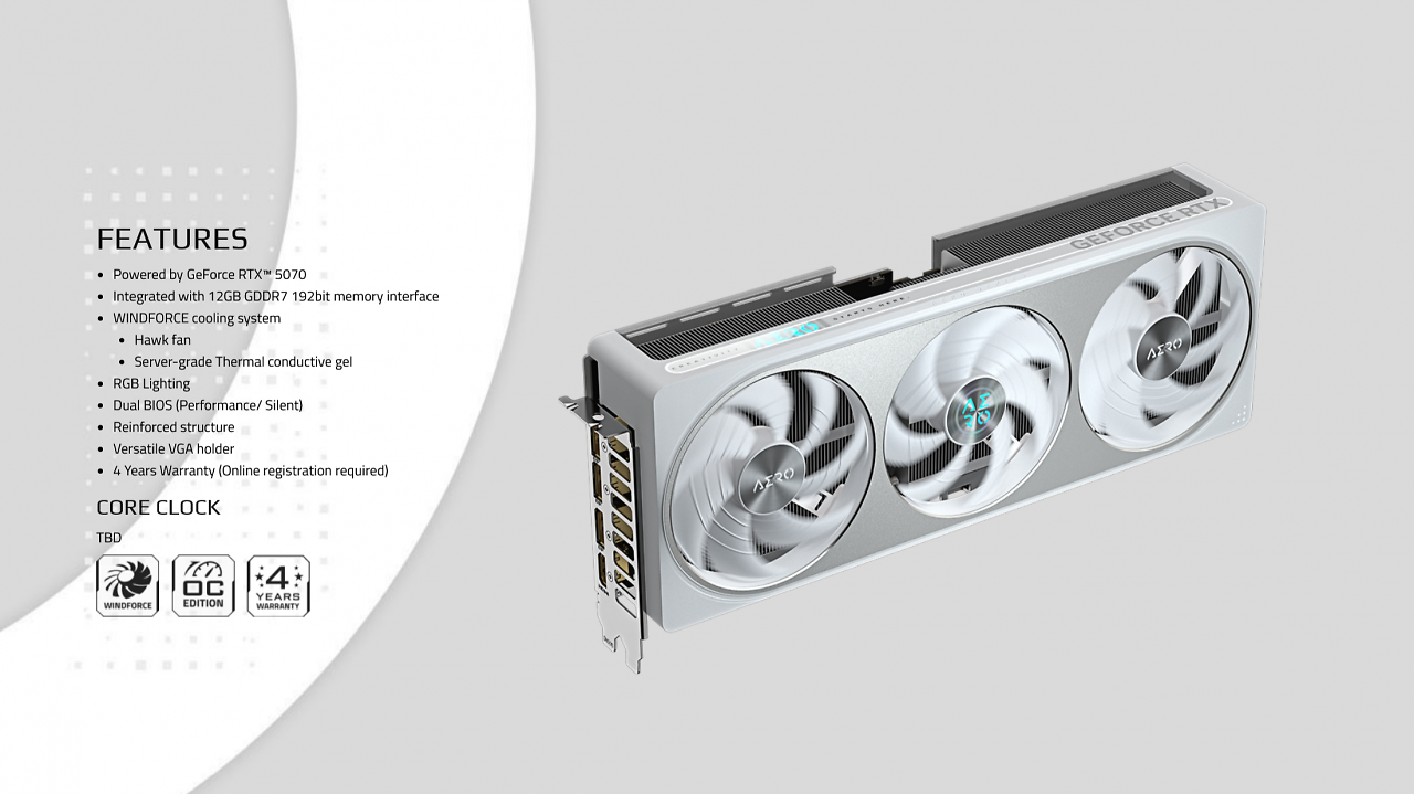 [08/01/2025] Gigabyte Geforce RTX 50 Series