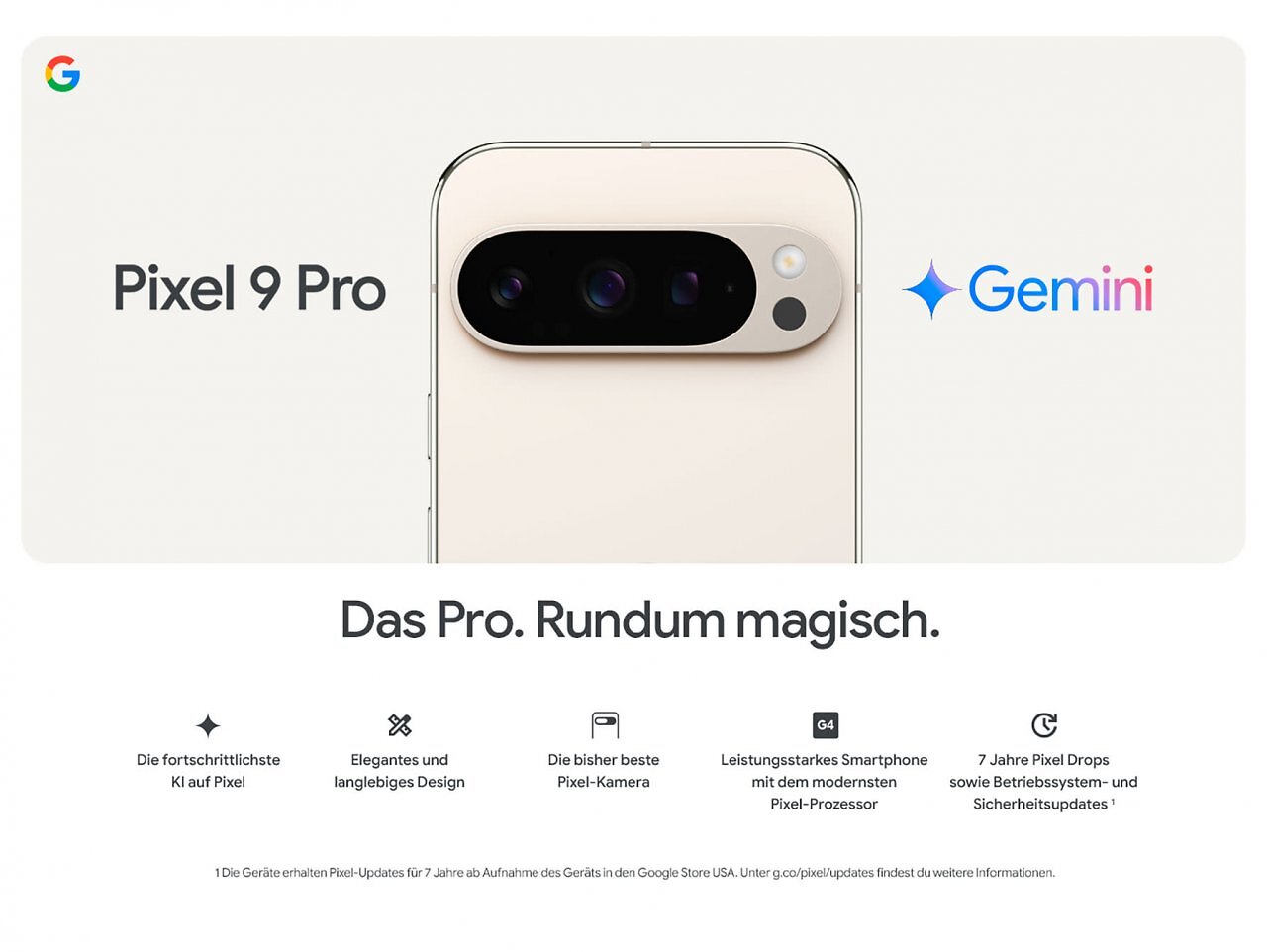 Das Google Pixel 9 Pro im Überblick.