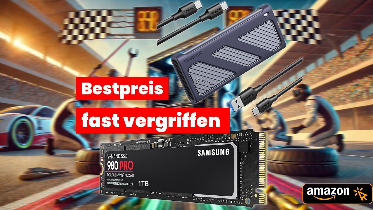[09/01/2025] Samsung 980 Pro SSD und Ugreen USB 4 SSD Adapter Deal 01 2025